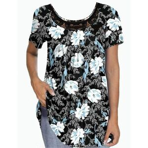 Popyoung Womens Drapey side swing style blouse Size 2XL